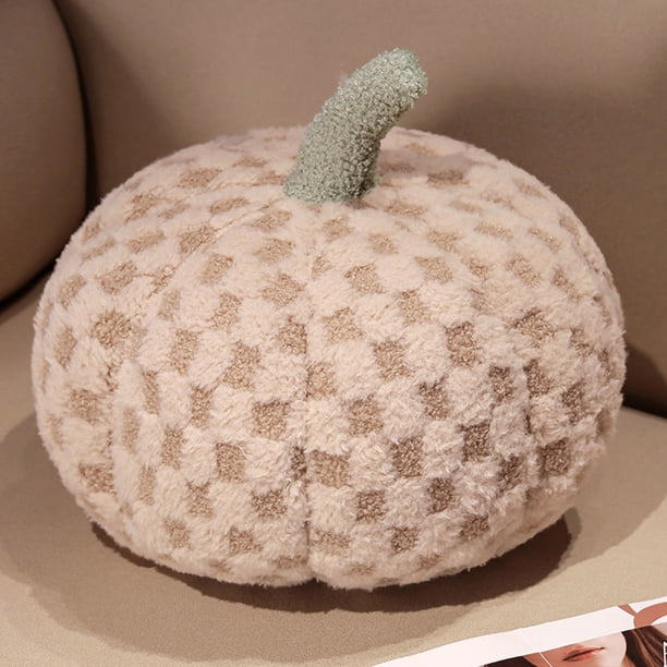 Almohada de calabaza con relleno de lana Xihbxyly cojín de calabaza tapete de piso regalo juguete de decoración