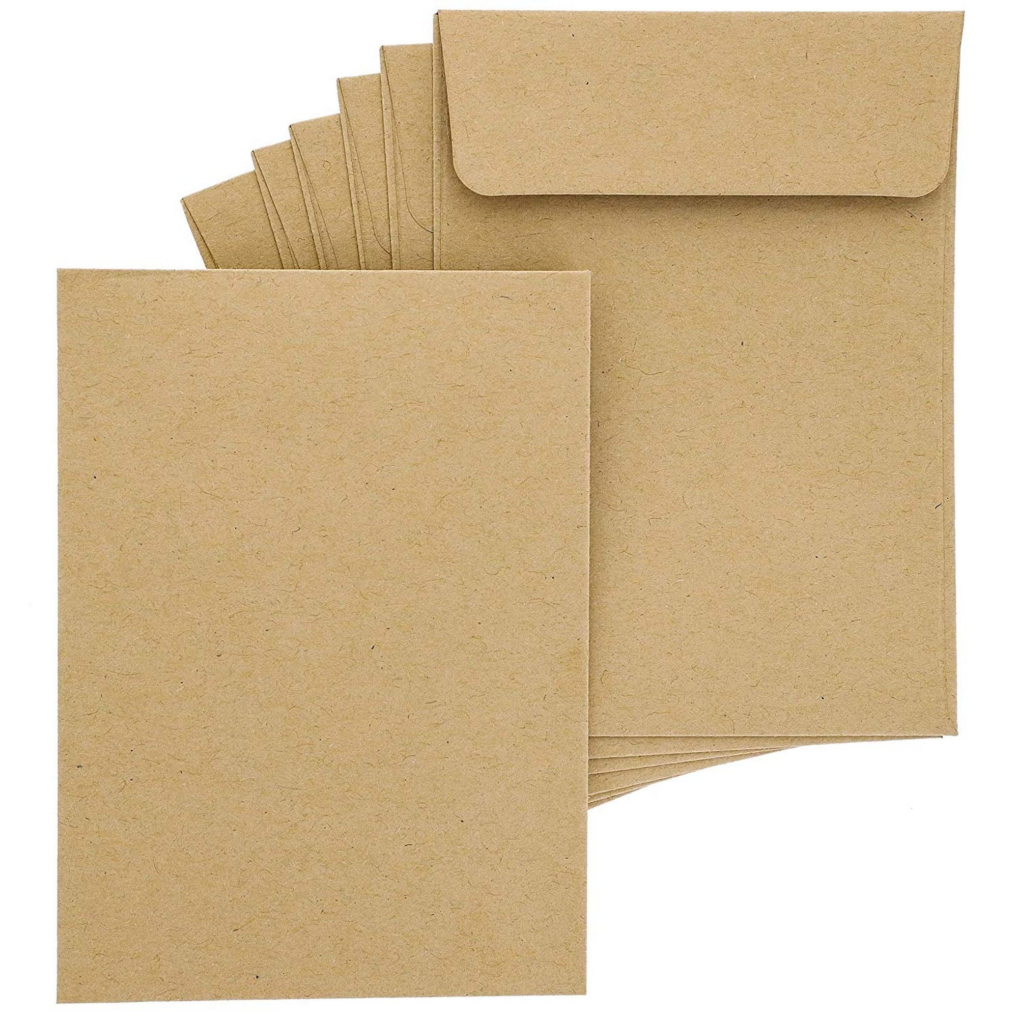 100Pack Bulk Self Seal Kraft Seed Envelope Pouches, 4.5 X 3 inches