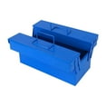 thumbnail image 2 of Contenedor de organizador de herramientas de caja de herramientas de metal para una fácil clasificación con una caja de transporte de doble capa de, 2 of 8