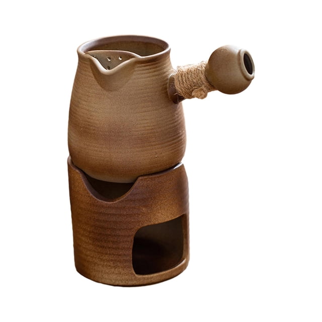 Luzkey Ceramic Teapot and Tea Warmer Stand Tea Infuser for Restaurant Hotel Kitchen L L