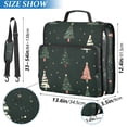 thumbnail image 2 of FORMRS Zipper Binder with Shoulder Strap 2-inch Ring 500 Sheet Capacity File Bag, Green Christmas Trees, 2 of 5