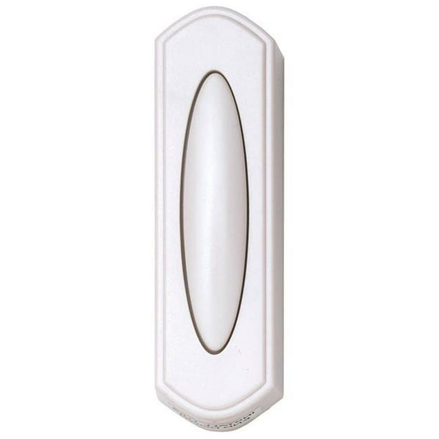 Sonnette Sans Fil à Bouton-Poussoir - Blanc