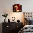 thumbnail image 5 of Movie Linen Drum Lampshades Movie Sign Black Red Modern Home Theater Room Cinema Popcorn 13"x13"x10" Light Shade for Table Lamps Floor Lamps Drum Lamp Shades Lampshade Replacement Assembly Required, 5 of 8