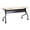 Black Frame/Maple Top, variant on Learniture High-Pressure Laminate Mobile Flipper Table, Rolling Flip-Top Nesting Training Table for Classrooms, Offices & Collaborative Workspaces