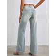 thumbnail image 6 of EMMIOL Women's Baggy Boyfriend Jeans Mid-Low Waist Vintage Wide Leg Denim Streetwear Pants, 6 of 8