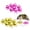 Yellow and Rose Red, variant on Yajisi 50Pcs Small Metal Craft Bells Colourful Paint Party DIY Beads (Yellow and Silver) 0.55 inches / 14.0 mm