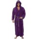 thumbnail image 1 of Hombre De Franela Con Capucha, Bata Gruesa Y Cálida, Albornoz Kimono Extra Largo, 1 of 4