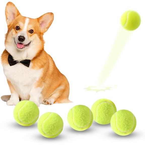 ANCKNE Mini Tennis Balls, 6 Pack 2 inch Dog Toy for Ball Launcher, Easy Catching Pet Playing