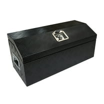 30 Inch Aluminum Trailer Tongue Tool Box for Truck Pickup Trailer Flatbed RV Storage Box 29.92in x 13.15in x 13.46in (L x W x H) Black