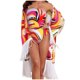 thumbnail image 2 of Trajes de baño para mujer, Trajes de baño para mujer Traje de baño de dos piezas con hombros inclinados y protección solar, top de manga larga con borlas, traje de baño para mujer, 2 of 6