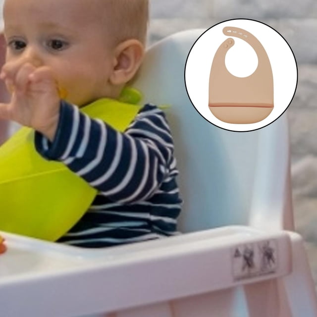 Babero de alimentación con bolsillo Yotijar Babero de manga larga