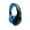 Black & Blue, variant on FM Radio Headphones Pull-Out Antenna, Great Reception, Sound Quality, Light Weight, Walking, Ease of Use, Jogging, Relaxing, School, Talk Radio, Require 2AA Batteries (Not Included) Black & Red
