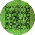 thumbnail image 1 of Ahgly Company Indoor Round Oriental Green Industrial Area Rugs, 8' Round, 1 of 4