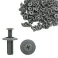 thumbnail image 4 of Unique Bargains 100 Pcs 8mm Hole Gray Plastic Rivets Fastener Push Clips for Car Auto Mudguard, 4 of 4