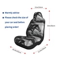 thumbnail image 5 of Xecao Running Horse for Automotive Seat Covers for Cars Trucks and SUVs – Gray Car Seat Covers for Front Seats, Truck Seat Protectors-1, 5 of 9