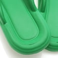 thumbnail image 4 of Wide Flip Flops for Women Rubber Shower Thong Basic Walking Sandals Summer Indoor Shoes (Green 7), 4 of 8