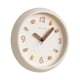thumbnail image 3 of Reloj de pared redondo, resistente y silencioso, ideal para oficina, estudio o casa de campo. blanco, 3 of 9
