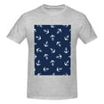thumbnail image 4 of Bingfone Nautical Themed Simple Anchors Men'S Loose Fit Short-Sleeve Pocket T-Shirt, 4 of 7