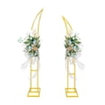 thumbnail image 1 of Soporte para telón de fondo con forma de arco para bodas, Sprite Display, dorado, 1 of 6