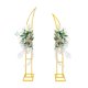 thumbnail image 1 of Soporte para telón de fondo con forma de arco para bodas, Sprite Display, dorado, 1 of 6