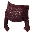 thumbnail image 1 of TQEHS Bufanda de punto de otoño/invierno 2024, chal navideño ahuecado y retorcido, cuello largo J6G4, 1 of 6