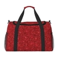 thumbnail image 1 of Fotbe Red Glitter Bolsa de Viaje con Estampado, Bolsa de Fin de Semana para Mujer con Compartimento para Zapatos, Bolsa de Gimnasio con Bolsillo Húmedo, 1 of 7