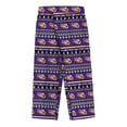 thumbnail image 5 of Toddler Outerstuff  Purple LSU Tigers Ugly Sweater Pajama Set, 5 of 5
