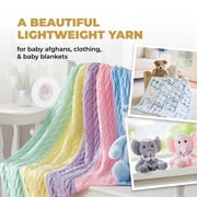Mary Maxim Baby’s Best Yellow Yarn Size 2 Yarn for Baby, Acrylic Nylon Blend, 171 Yards