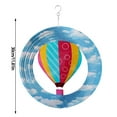 thumbnail image 2 of 3D Dynamic Rotating Wind Chime Stainless Steel Color Metal Sheet Wind Rotating Energy Courtyard Art Outdoor Metal Hanging Wind Chime, 2 of 5