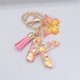 thumbnail image 1 of Llaveros acrílicos con letras de mariposa, llaveros de cristal con alfabeto inglés para mujer, anillo con borlas, soporte para llavero, accesorio de regalo colgante Tan Jianjun unisex, 1 of 2