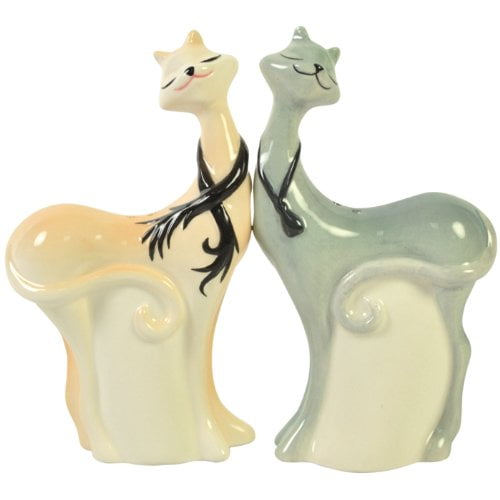 Catitudes Magnetic Standing Cats Salt And Pepper Shaker Set 4 1 4 Inch Perfect Gift For Those That Love Salt Pepper Shaker By Westland Giftware Walmart Com Walmart Com