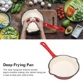 thumbnail image 4 of Premium Enamel-Coated Cast Iron Deep Fry Pan with Dual Non-Stick Layers & Heat-Resistant Handle for Even Cooking on All Stovetops, 4 of 7