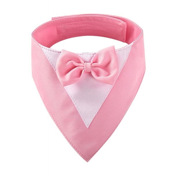 Zhuge Bandana para perros 1 pieza, mezcla de poliéster ligera de secado rápido, baberos tipo bufanda triangular, pañuelo ajustable para perros, regalo para mascotas, M, rosa
