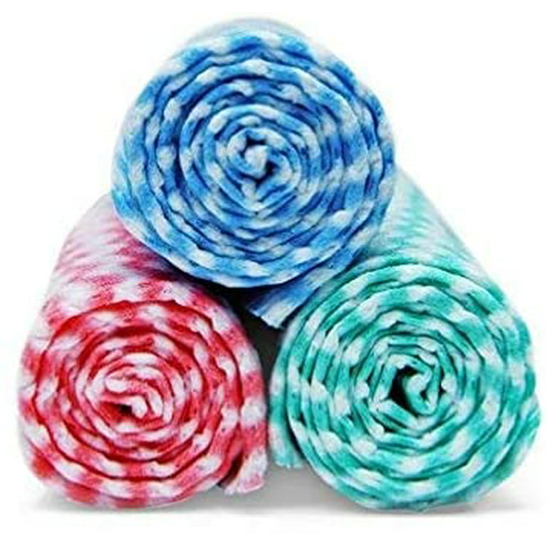 Disposable Dish Cloth Roll, J Cloths, Reusable Cleaning Cloth 200 Count Disposable Heavy Duty Dish Towels Reusable Kitchen Quick-Dry 4 Rolls Blue and