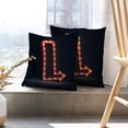 thumbnail image 6 of LALILO Throw Pillow Covers Arrow With Space Sign Neon Light Arrow Cushion Cover 18" x 18", 2 Pack, 6 of 6