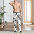 thumbnail image 2 of Gukieu Hand Drawn Snake Print Men's Home Trousers, Elastic Drawstring Home Pajamas Clothing Suitable for Adult Men-XX-Large, 2 of 6