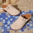 thumbnail image 7 of RKSTN Dress Sandals for Women Solid Color Spring Summer Outdoor Daily Wear Closed Toe Thick Sole High Heel Slides, 7 of 7
