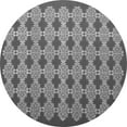 thumbnail image 1 of Ahgly Company Indoor Round Abstract Gray Contemporary Area Rugs, 3' Round, 1 of 1