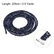 thumbnail image 2 of Uxcell 2.5 yardas 0.24" cuerda de lentejuelas brillantes, cordón de strass brillantes negro, 2 of 4