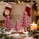 thumbnail image 4 of Set de decoración de escritorio para árbol de Navidad | Frutos de piña artificiales no tejidos | Multicolor, 3 tamaños, impermeables, a prueba de sol, sin mantenimiento, adornos de mesa navideños, 4 of 7