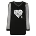 thumbnail image 4 of Blusa informal de manga larga con cuello en V para mujer Pompotops gfhjh22086, 4 of 8