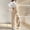 🔥 Beige, variant on Sentmoon Maternity Romper Plus Size Jumpsuit Loose Fit Sleeveless Corduroy Baggy Overalls for Women S-XL