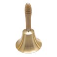 thumbnail image 1 of Golden Copper Hand Bell for Party Use Create Festive Atmosphere at Home School Hotel or Christmas Party 3.5 Inches, 1 of 8