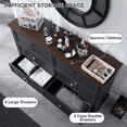 thumbnail image 4 of IFGET Dresser for Bedroom with 6 Drawers Tall & Large, Farmhouse Wood Dresser & Chests of Drawers, 4 of 6