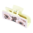 thumbnail image 1 of Garras para el cabello Unique Bargains, garras para el cabello de ganado de las tierras altas, garras para el cabello de cuero sintético mate para cabello grueso en color beige, 1 of 7