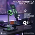 thumbnail image 3 of OXAA 3-in-1 Adjustable Magnetic Wireless Charging Stand for Apple Devices, Fast Charging for iPhone, Apple Watch & AirPods, Foldable Design, Includes 25W Adapter, 3 of 7