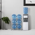 thumbnail image 6 of 3-Tier Water Rack for Gallon Jugs for Home, Office, Kitchen and Breakroom, Silver, 6 of 8