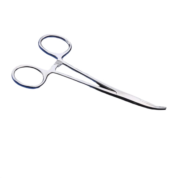 Stainless Steel Fishing Plier Hook Remover Curved Tip Forceps Scissors Tackle Clamps Fishing Tool with Nonslip Grip