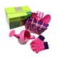 thumbnail image 5 of Juego de herramientas de riego para jardinería para niños, kit de guantes de jardinería con pala, tenedor, horquilla, olla de agua para niños, color rosa Speravity OD2593-02B, 5 of 6