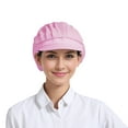 thumbnail image 6 of TOPTIE Short Brim Chef Hat for Women - Adjustable, Breathable Hair Net for Kitchen Cooking, Food Service, Working-Pink, 6 of 7